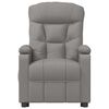 vidaXL Fauteuil de massage Taupe Tissu