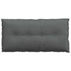 vidaXL Coussin de Dos Gris fonc&eacute; 100 x 19 x 50 cm tissu