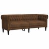 vidaXL Canap&eacute; Marron 201,5 x 74,5 x 74,5 cm Polyester