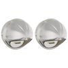 vidaXL Couvre-vent Air 2 pc Argent 200 mm Acier inoxydable