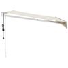 vidaXL Auvent r&eacute;tractable automatique cr&egrave;me 3,5x2,5 m
