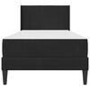 vidaXL Cadre de lit avec matelas Noir 90 x 200 cm Velours