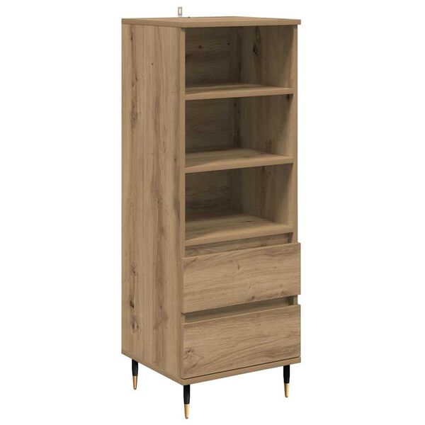vidaXL Haut Armoire Ch&ecirc;ne artisanal 40 x 36 x 110 cm Bois d'ing&eacute;nierie