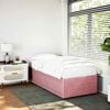 vidaXL Cadre de lit sans matelas rose 90x200 cm velours