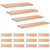 vidaXL Marches d'escalier 16 pi&egrave;ces 90 x 30 x 2 cm Naturel