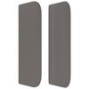 vidaXL T&ecirc;te de lit avec oreilles Gris 203x16x78/88 cm Similicuir