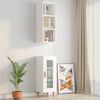 vidaXL Armoire murale Blanc 34,5x32,5x90 cm Bois d'ing&eacute;nierie