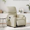 vidaXL Fauteuil de massage inclinable &eacute;lectrique cr&egrave;me similicuir