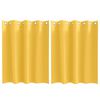 vidaXL Rideaux occultants avec anneaux 2 pcs Jaune moutarde