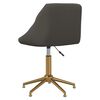 vidaXL Chaises pivotantes &agrave; manger lot de 2 gris fonc&eacute; velours