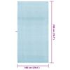vidaXL Serviettes de sport 2 pcs Bleu 200 x 100 cm