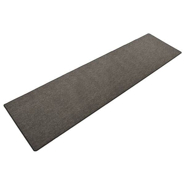vidaXL Tapis de couloir Aspect de sisal Anthracite 80x300 cm