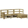 vidaXL Salon de jardin 4 pcs bois de pin impr&eacute;gn&eacute;