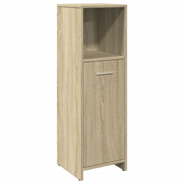 vidaXL Armoire de salle de bain Ch&ecirc;ne sonoma 30x30x95 cm Agglom&eacute;r&eacute;