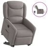 vidaXL Fauteuil inclinable &eacute;lectrique taupe tissu