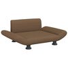vidaXL Lit pour chien marron 70x45x28 cm tissu