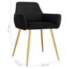 vidaXL Chaises &agrave; manger lot de 6 noir velours
