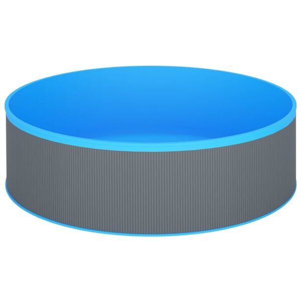 vidaXL Piscine avec &eacute;cumoire suspendue et pompe 350x90 cm Gris