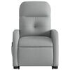 vidaXL Fauteuil de massage inclinable Gris clair Tissu