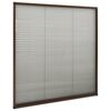 vidaXL Moustiquaire pliss&eacute;e pour fen&ecirc;tre Aluminium Marron 120x120 cm
