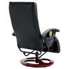 vidaXL Fauteuil de massage Noir Similicuir