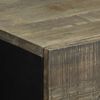 vidaXL Table de chevet gris clair 50x33x60 cm bois de manguier massif