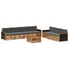vidaXL Ensemble de canap&eacute;s d'ext&eacute;rieur 8 pcs Naturel et Anthracite