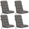 vidaXL Coussins de Chaise &agrave; Dossier Haut en 4 Pi&egrave;ces VIANEN 4 pc