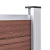 vidaXL Cl&ocirc;ture de jardin WPC 872x106 cm Marron