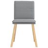 vidaXL Chaises &agrave; manger lot de 6 gris clair tissu