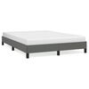 vidaXL Cadre de lit gris fonc&eacute; 137x190 cm tissu