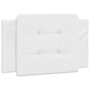 vidaXL Cadre de lit sans matelas Zadar blanc 100x200 cm similicuir