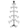 vidaXL Arbre de No&euml;l en m&eacute;tal pour d&eacute;coration noir 150 cm