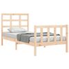 vidaXL Cadre de lit sans matelas 100x200 cm bois massif de pin
