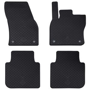 vidaXL Tapis de voiture 4 pcs Noir adapt&eacute; pour &Scaron;koda KODIAQ 2017-2023