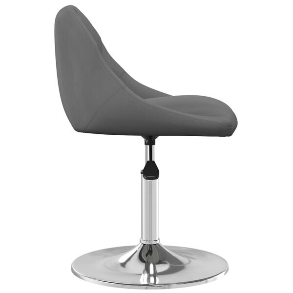 vidaXL Tabouret de bar Gris fonc&eacute; Velours