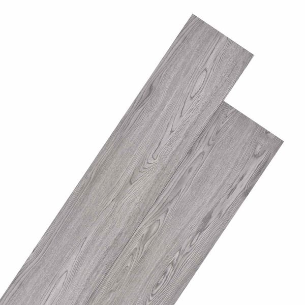 vidaXL Planches de sol 18 pcs Gris fonc&eacute; 5,26 m&sup2; PVC