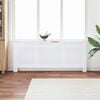 vidaXL Cache-radiateur MDF Blanc 205 cm