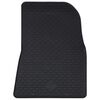 vidaXL Tapis de voiture 4 pcs Noir Caoutchouc
