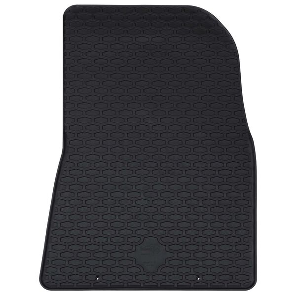 vidaXL Tapis de voiture 4 pcs Noir Caoutchouc