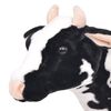 vidaXL Jouet en peluche Vache Noir et blanc XXL