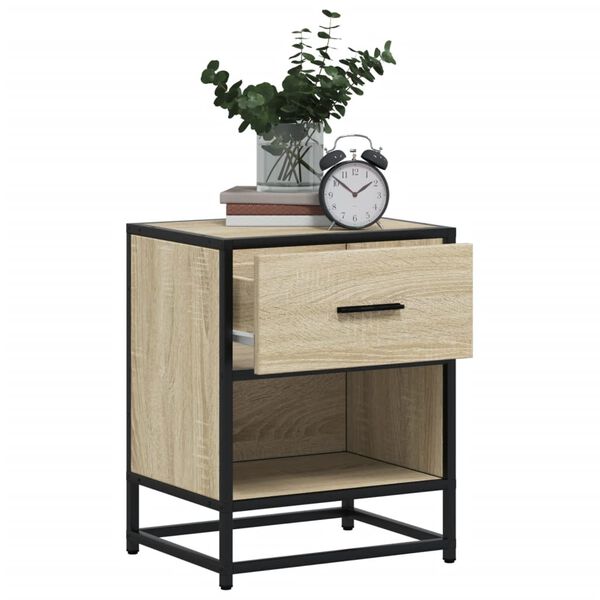 vidaXL Table de chevet chêne sonoma 40x31x50 cm bois d’ingénierie