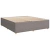 vidaXL Sommier &agrave; lattes de lit avec matelas Taupe 180x200 cm Tissu