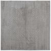 vidaXL Tapis de surface Carr&eacute; GALATI Gris 120 x 120 cm Polyester