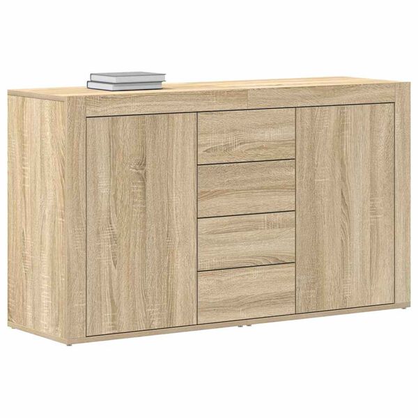 vidaXL Buffet Ch&ecirc;ne Sonoma 120 x 36 x 69 cm Bois d'ing&eacute;nierie