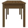 vidaXL Banc de jardin à 2 places marron miel 159,5x44x45cm bois de pin