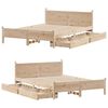 vidaXL Cadre de lit sans matelas 140x190 cm bois de pin massif