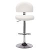 vidaXL Tabouret de bar Blanc Similicuir