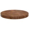 vidaXL Plateau de table Marron Clair &Oslash; 30 x 2,5 cm