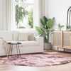vidaXL Tapis Shaggy &agrave; poils longs NAVARRA rose poudr&eacute; 200x200 cm